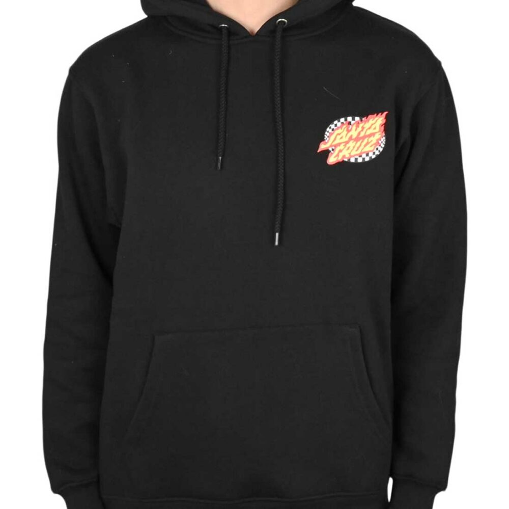Santa Cruz Goal Flame Pullover Hoodie - Black