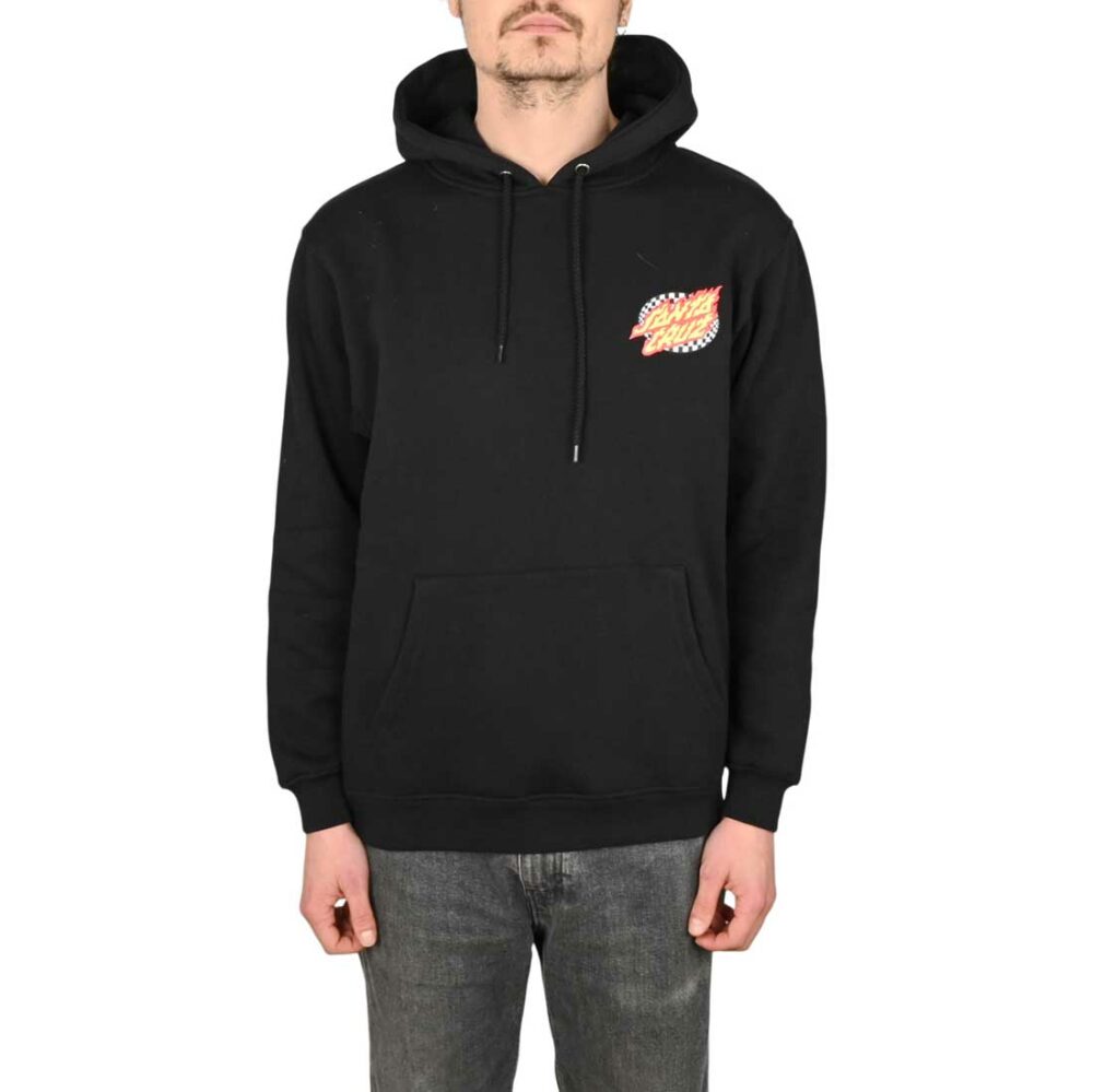 Santa Cruz Goal Flame Pullover Hoodie - Black