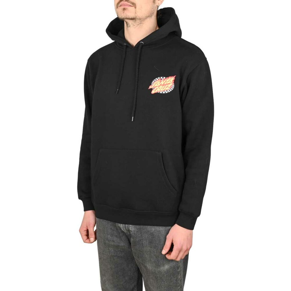 Santa Cruz Goal Flame Pullover Hoodie - Black