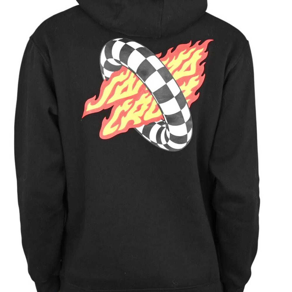 Santa Cruz Goal Flame Pullover Hoodie - Black