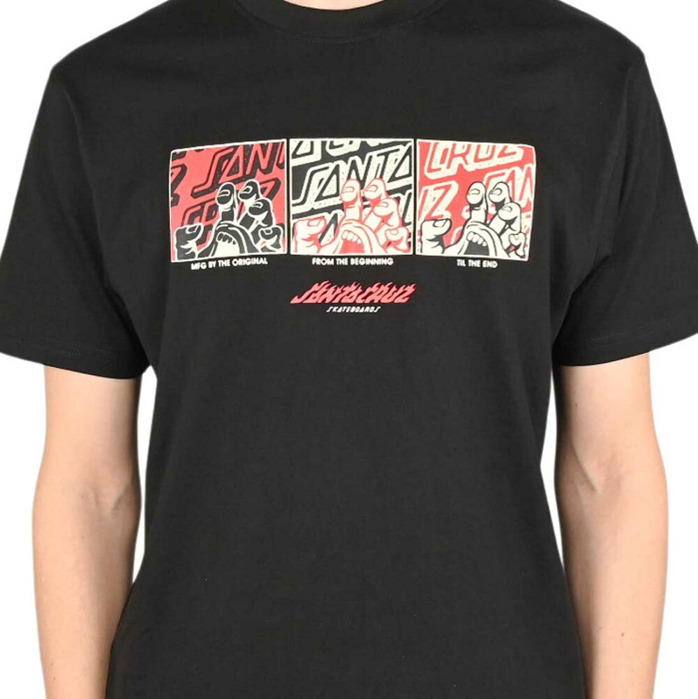 Santa Cruz Handled Front S/S T-Shirt - Black