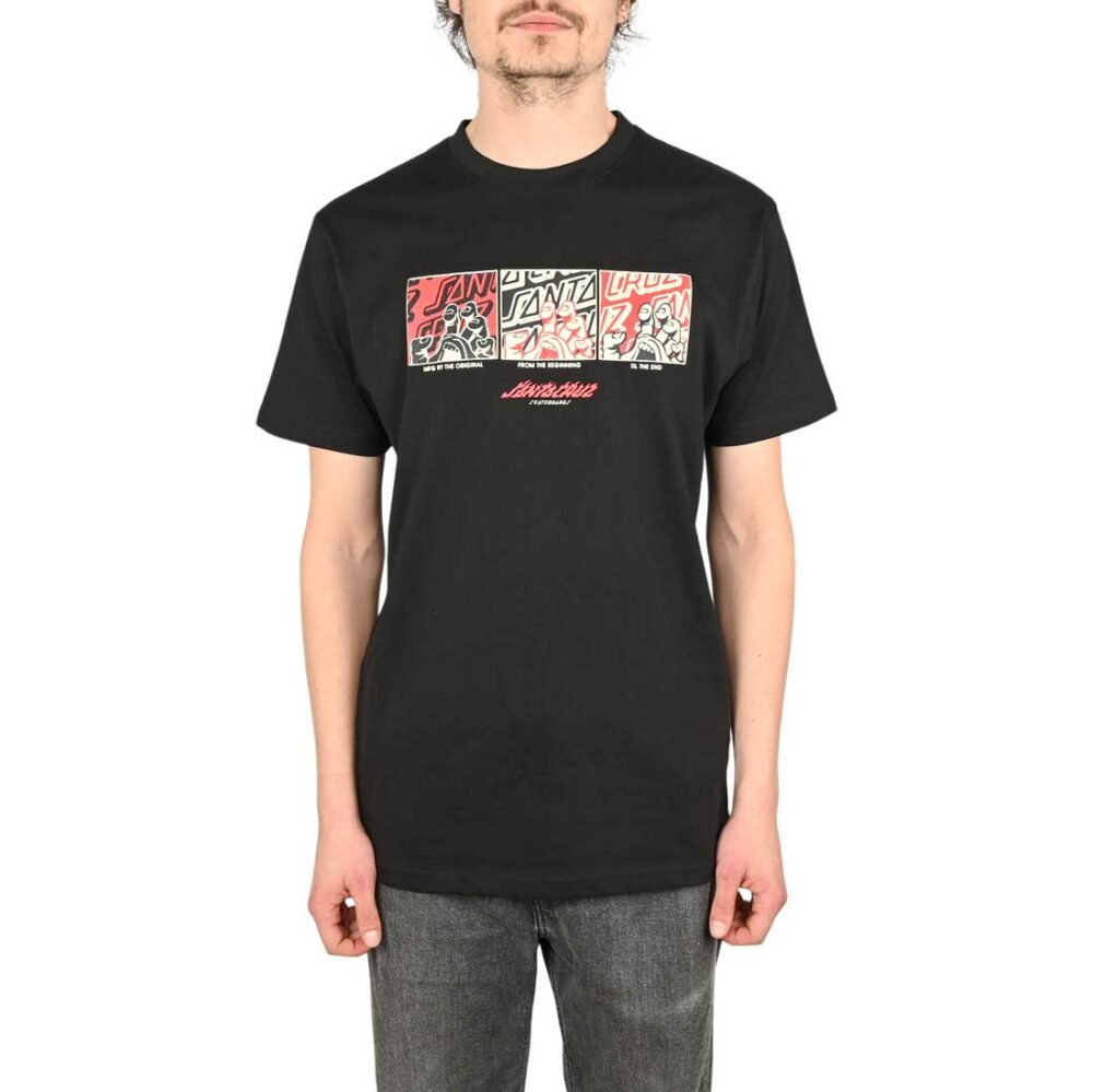 Santa Cruz Handled Front S/S T-Shirt - Black