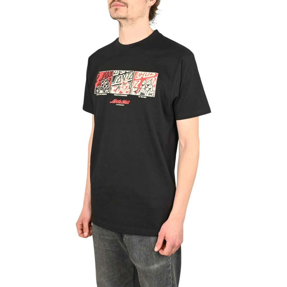 Santa Cruz Handled Front S/S T-Shirt - Black