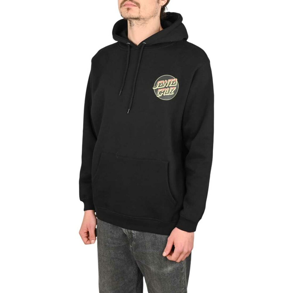 Santa Cruz Kendall Wolf Dot Pullover Hoodie - Black