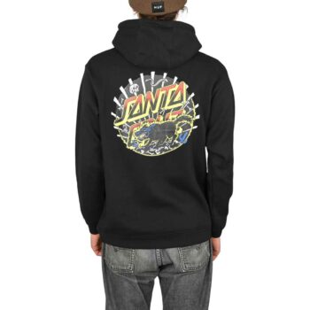 Santa Cruz Kendall Wolf Dot Pullover Hoodie - Black
