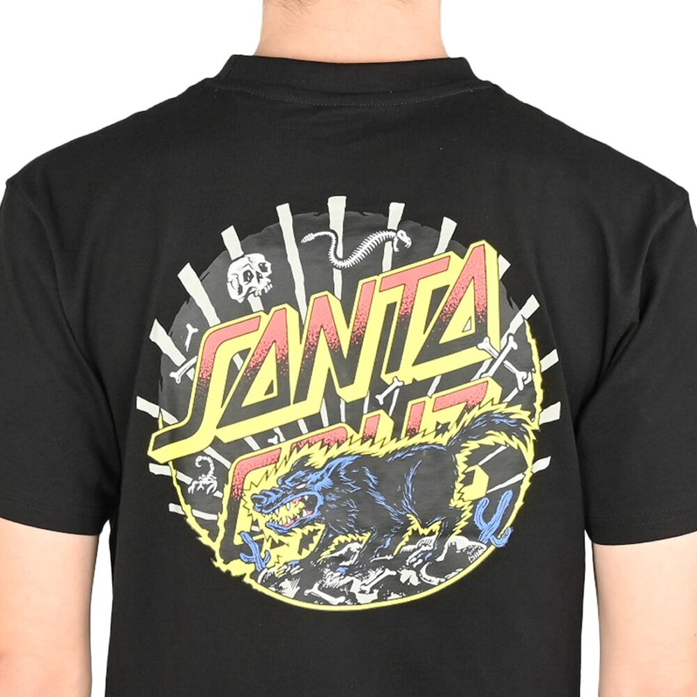 Santa Cruz Kendall Wolf Dot S/S T-Shirt - Black