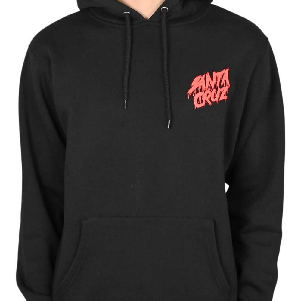 Santa Cruz Meek Concrete Slasher Pullover Hoodie - Black