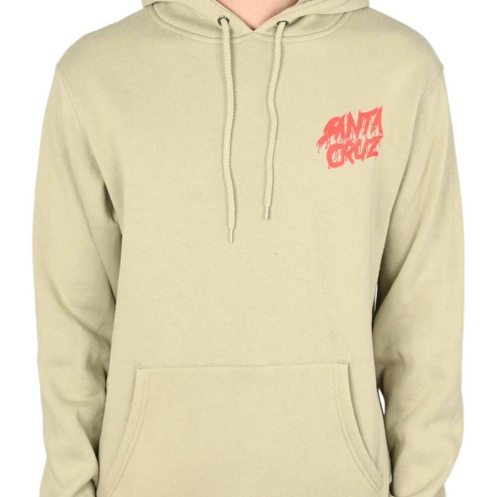 Santa Cruz Meek Concrete Slasher Pullover Hoodie - Stone Grey