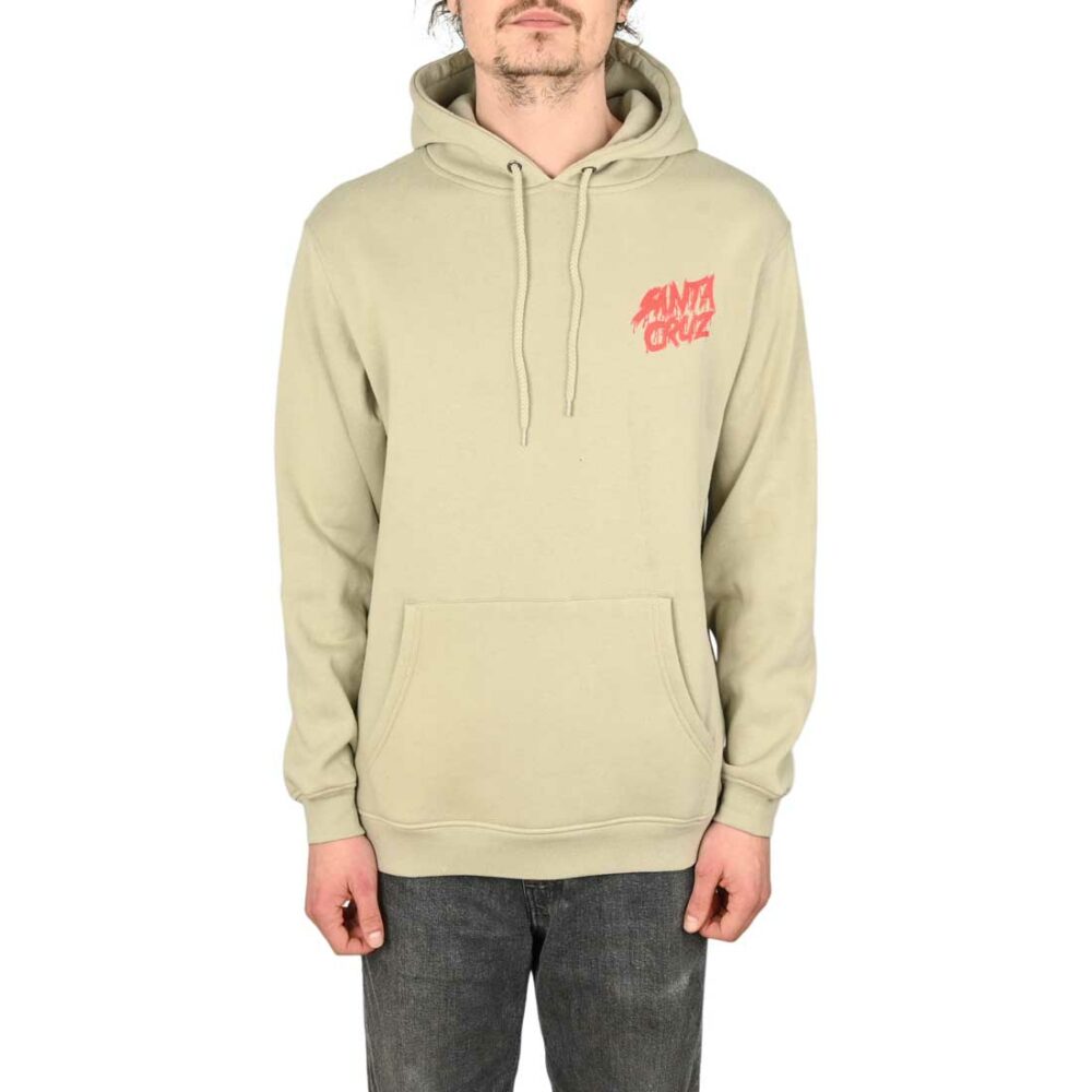 Santa Cruz Meek Concrete Slasher Pullover Hoodie - Stone Grey