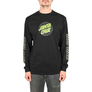 Santa Cruz Meyer Freestyle Dot Centre L/S T-Shirt - Black