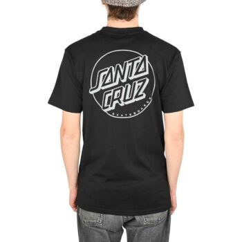 Santa Cruz Opus Dot Stripe S/S T-Shirt - Black/Grey