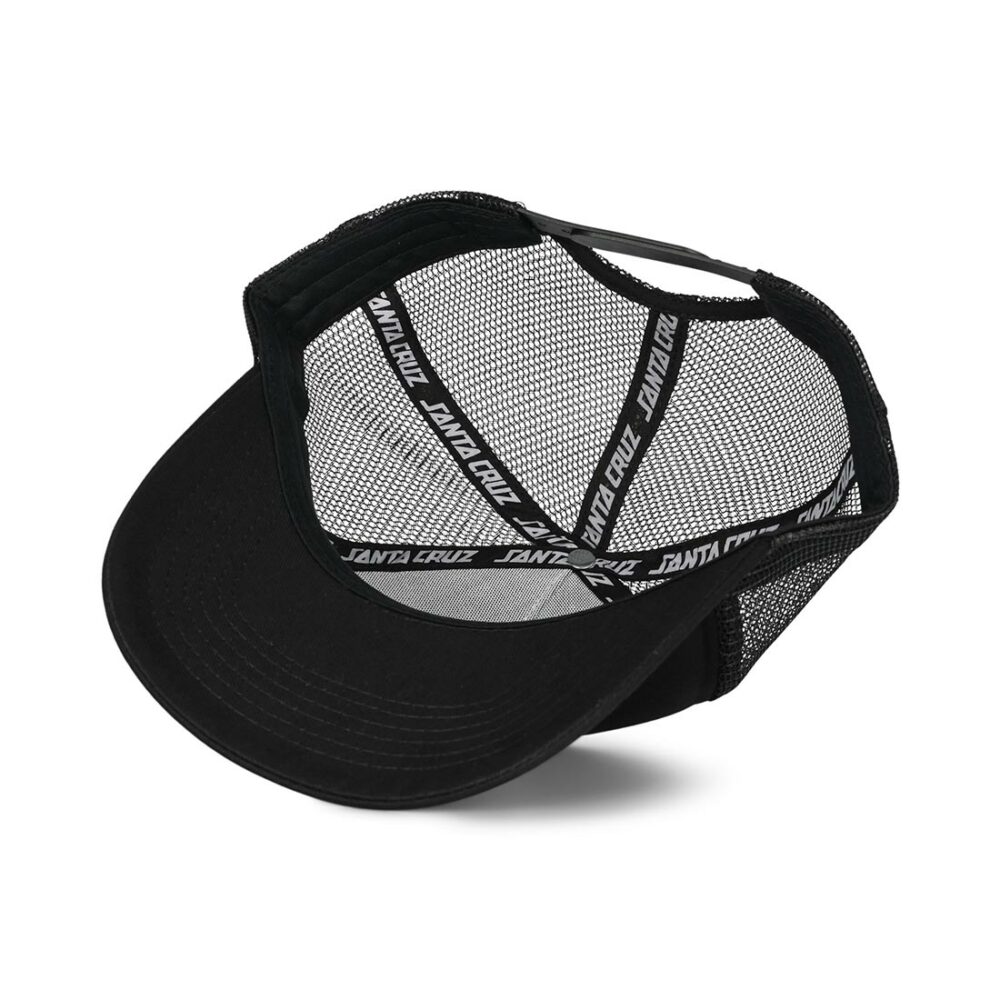 Santa Cruz Flaming Dice Dot Mesh Back Cap - Black