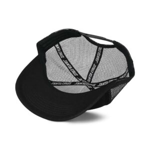 Santa Cruz Oval Check Flame Mesh Back Cap - Black