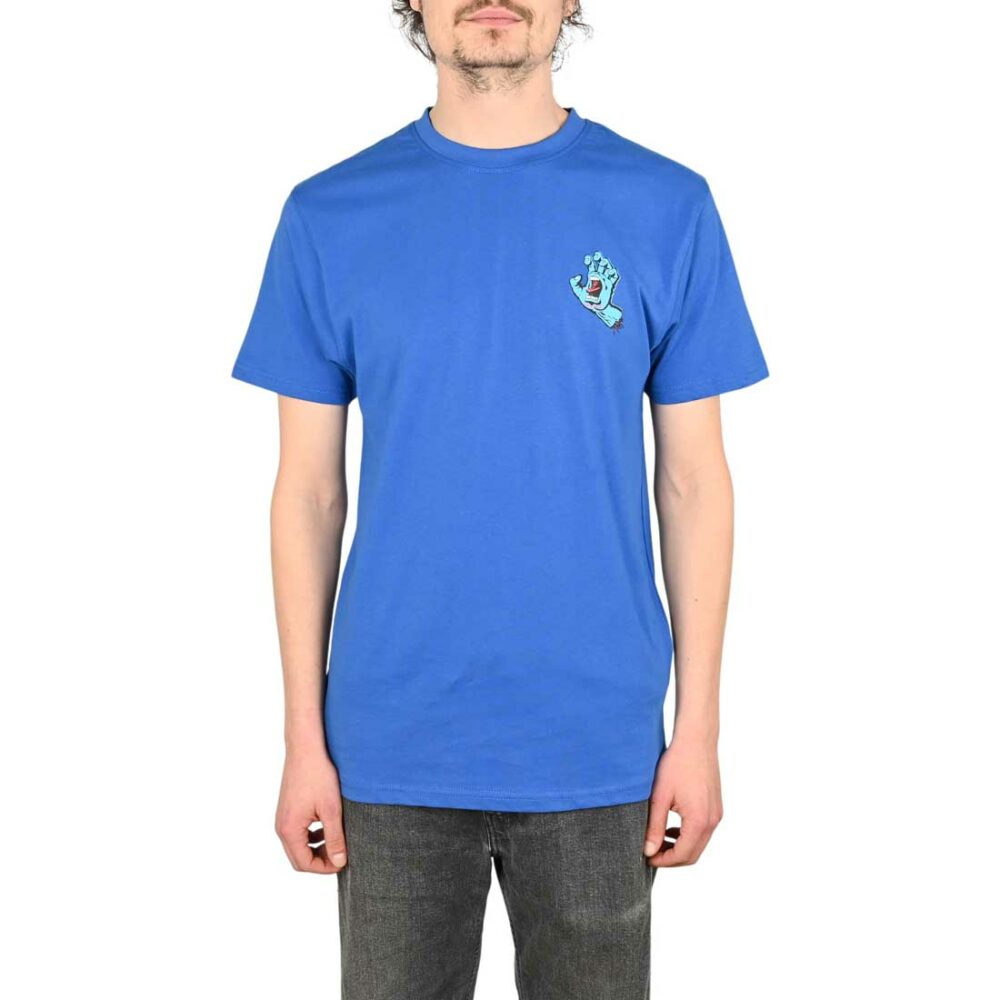 Santa Cruz Screaming Hand Chest S/S T-Shirt - Ultramarine