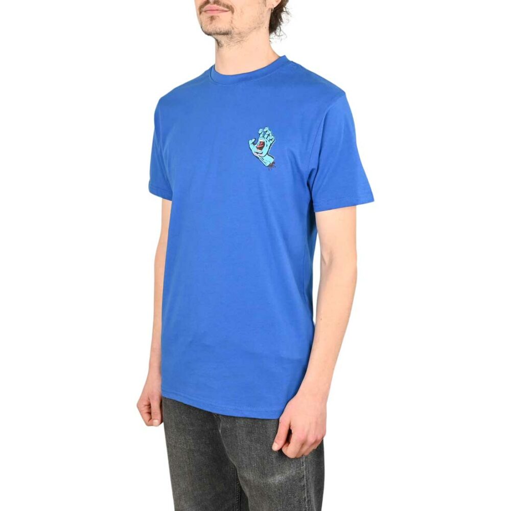 Santa Cruz Screaming Hand Chest S/S T-Shirt - Ultramarine