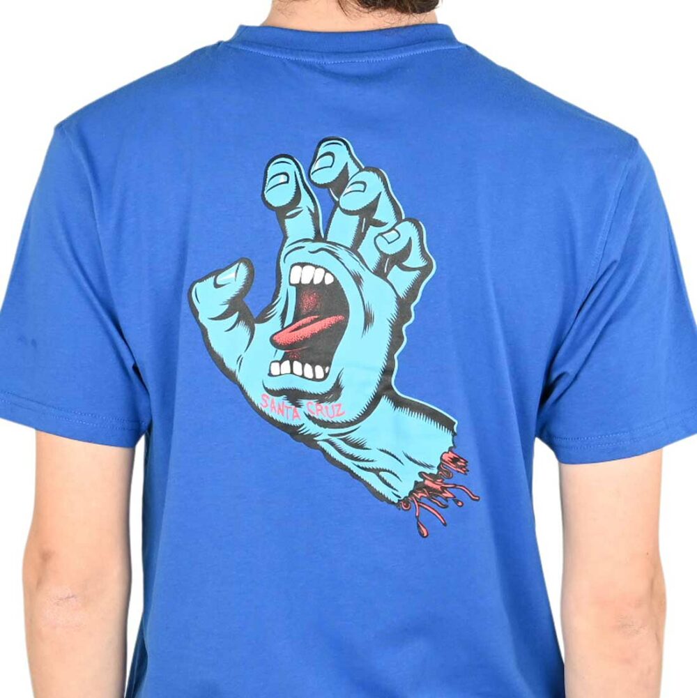 Santa Cruz Screaming Hand Chest S/S T-Shirt - Ultramarine