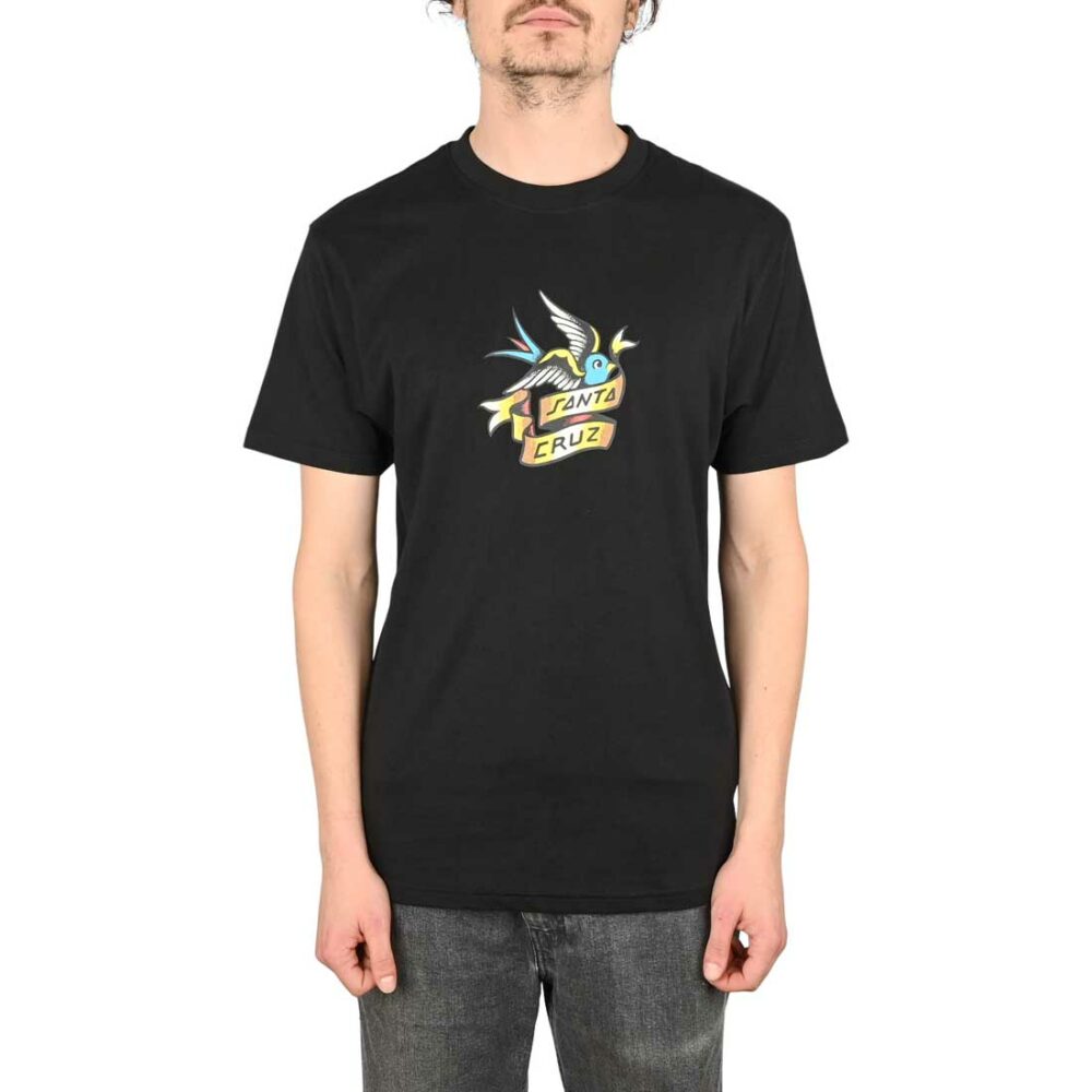 Santa Cruz Sommer Sparrow Front S/S T-Shirt - Black (Copy)