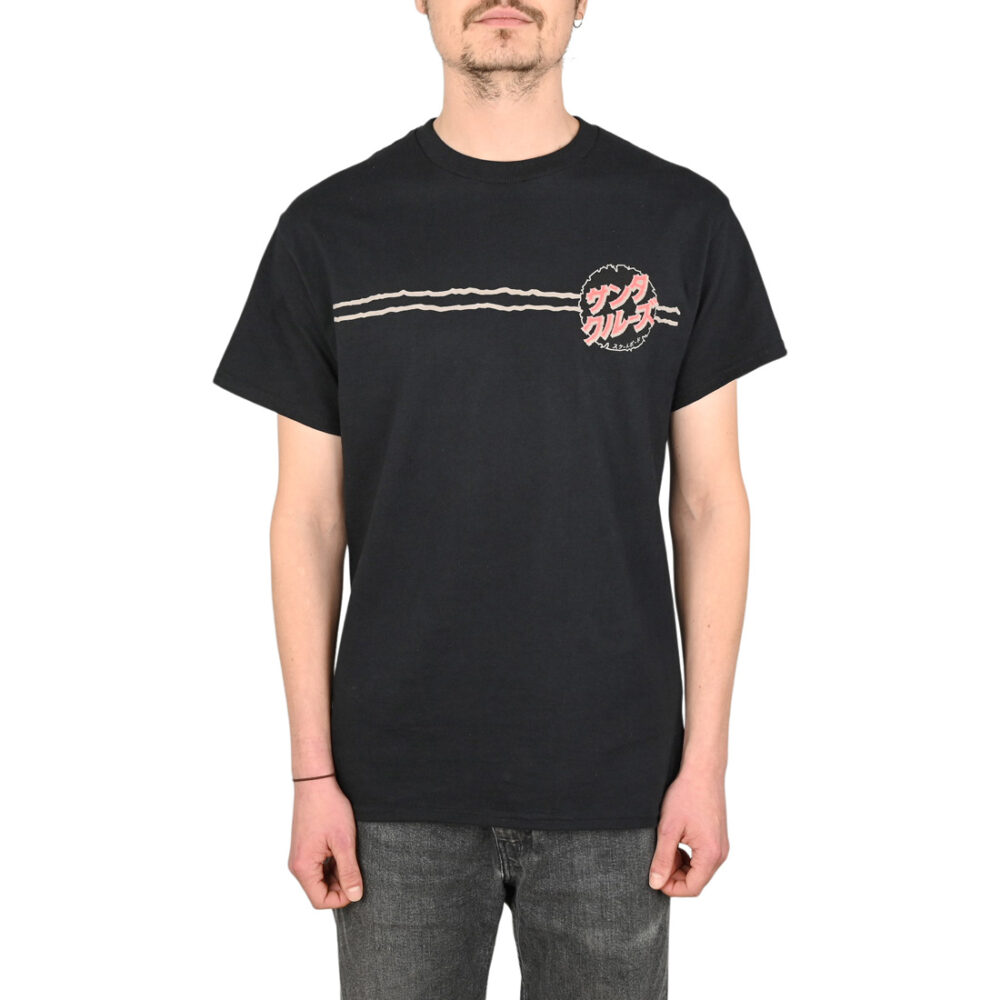 Santa Cruz vs Godzilla Destroyer Stripes S/S T-Shirt - Black