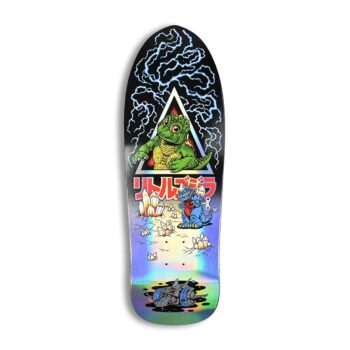 Santa Cruz vs Godzilla Jr. Natas 9.89" Skateboard Deck