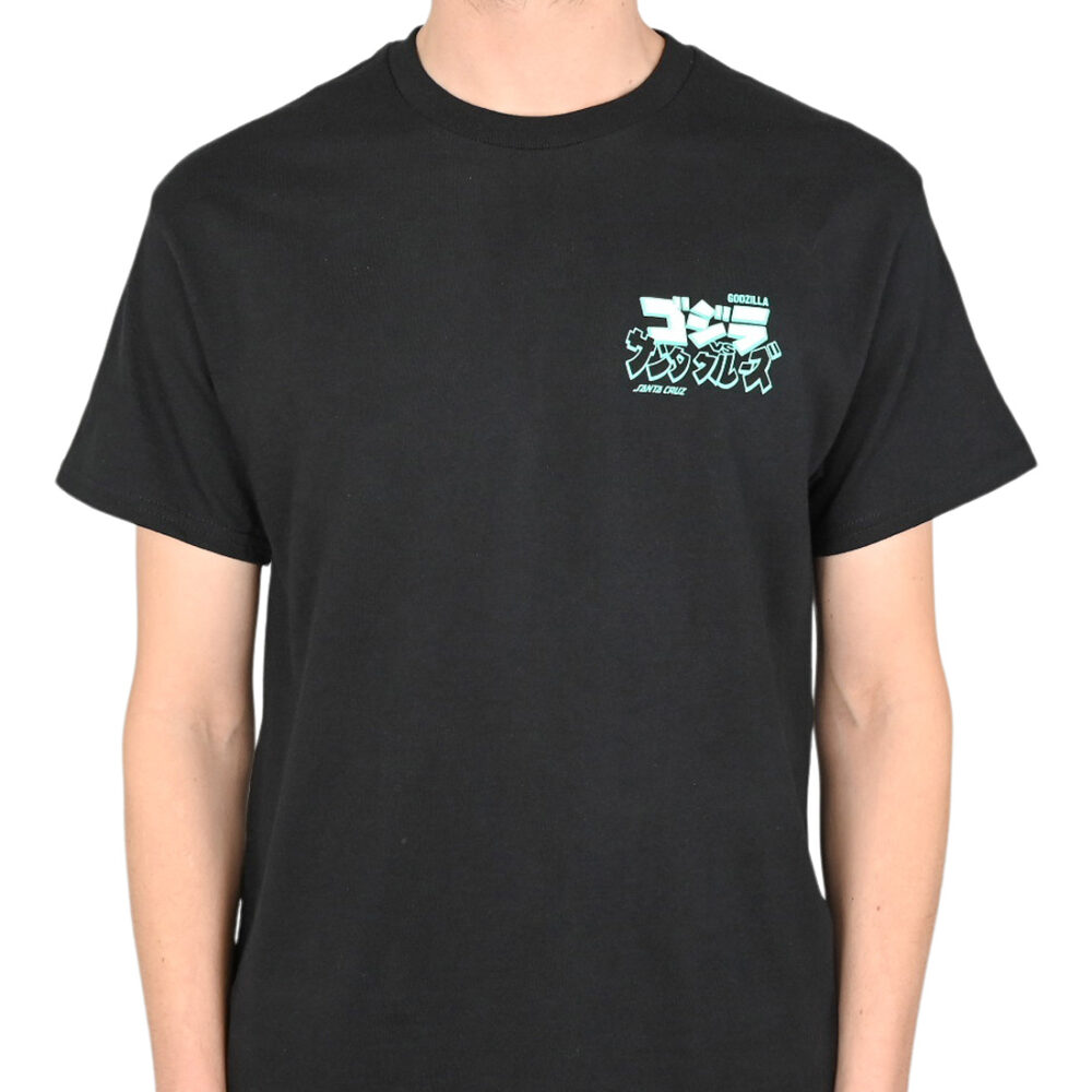 Santa Cruz vs Godzilla Natas Mothra S/S T-Shirt - Black