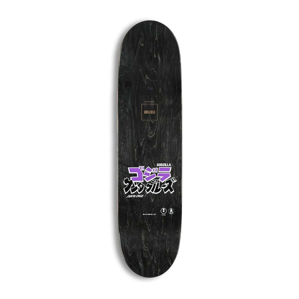 Santa Cruz vs Godzilla Shin Knox Firepit 8.5" Skateboard Deck