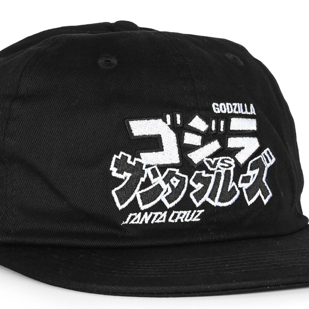 Santa Cruz vs Godzilla Snapback Cap - Black