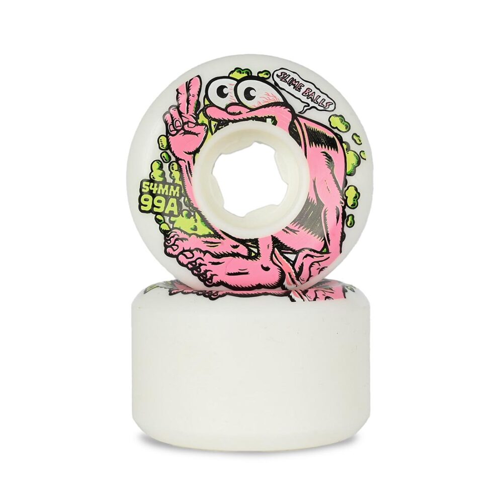 Slime Balls Gremmie Vomit Mini 99a 54mm Skateboard Wheels - White