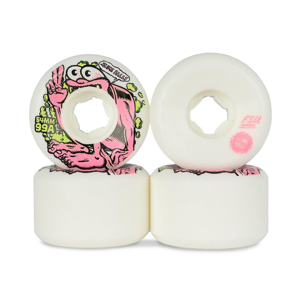 Slime Balls Gremmie Vomit Mini 99a 54mm Skateboard Wheels - White