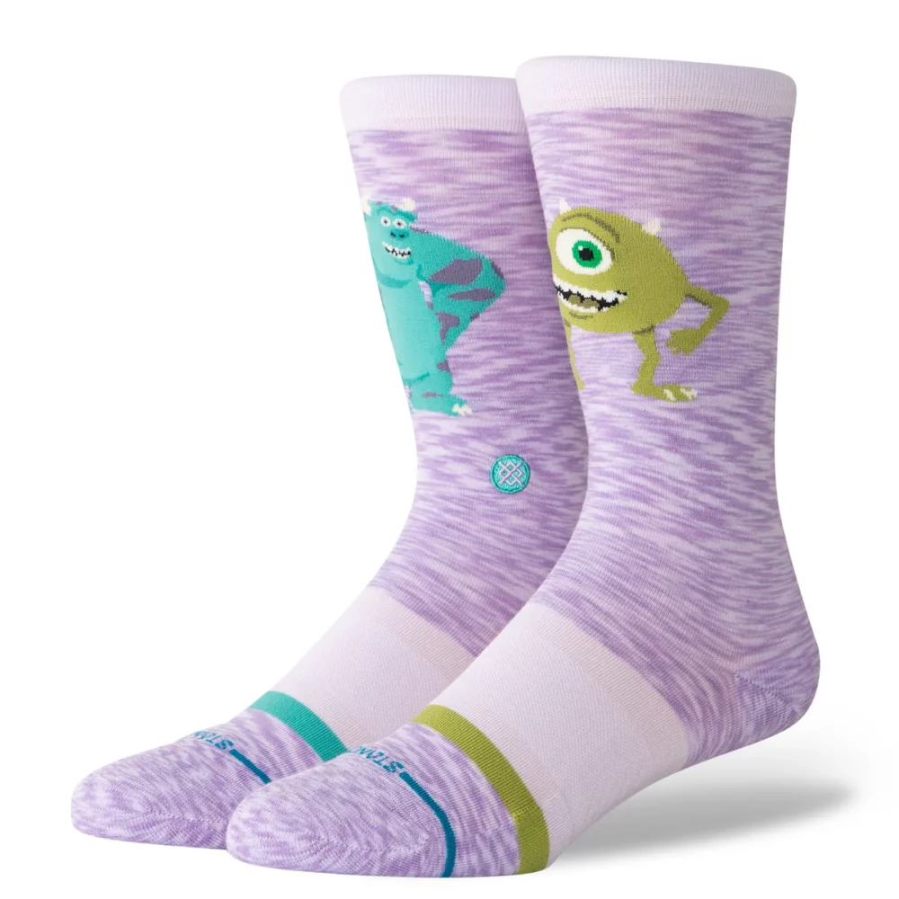 Stance Scare Floor Crew Socks - Lavender