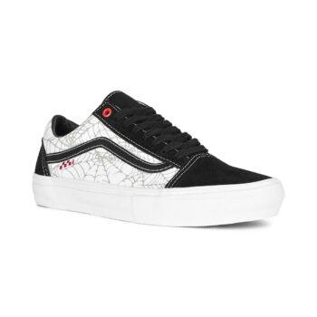 Vans Old Skool Skate Shoes - Black Widow Spider/White/Red