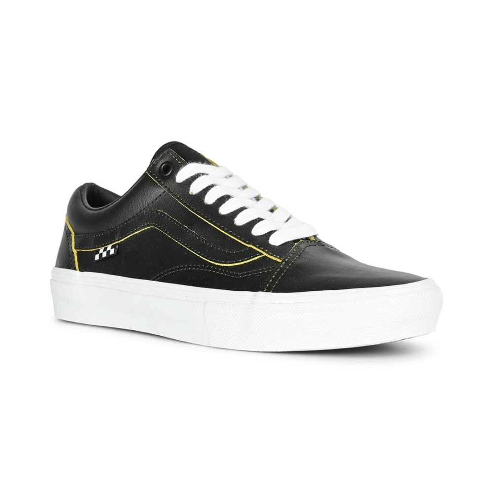 Vans Old Skool Skate Shoes - Wearaway Black/Lime
