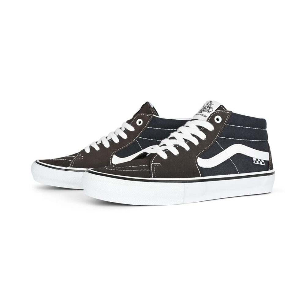 Vans Sk8-Mid Grosso Shoes - Brown/Navy