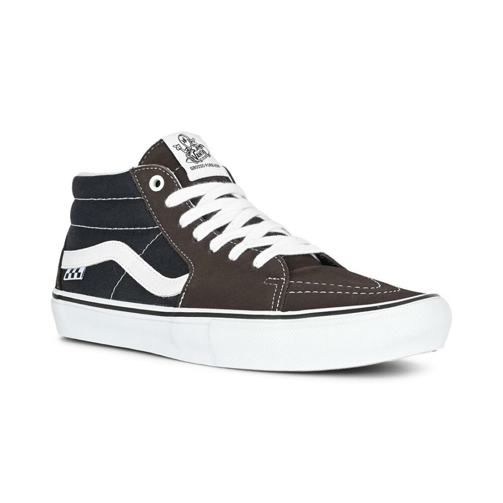 Vans Sk8-Mid Grosso Shoes - Brown/Navy