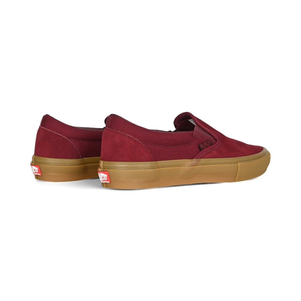 Vans Slip-On Pro Skate Shoes - Port/Gum