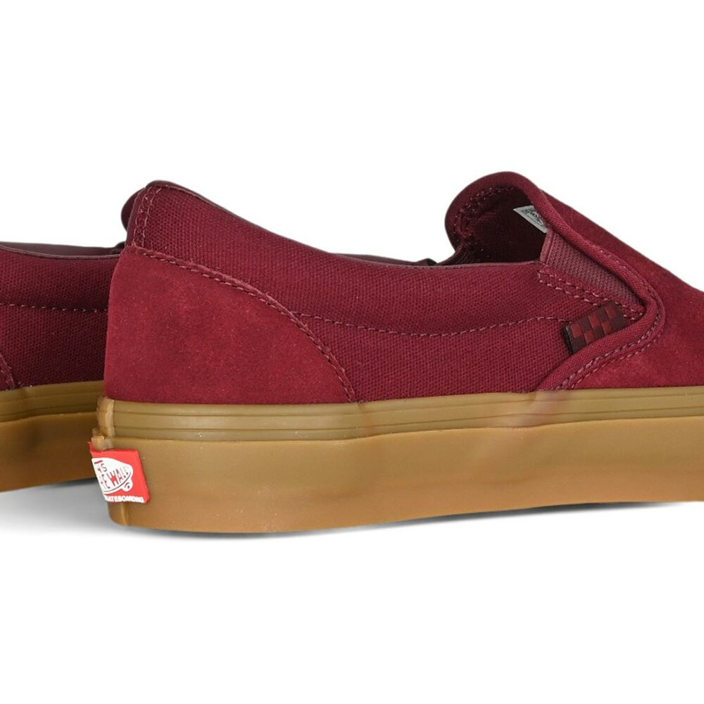 Vans Slip-On Pro Skate Shoes - Port/Gum