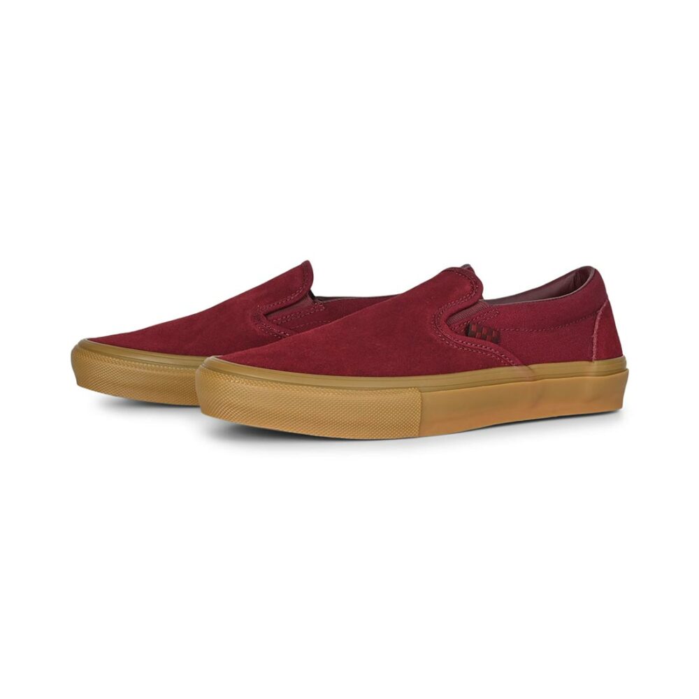 Vans Slip-On Pro Skate Shoes - Port/Gum