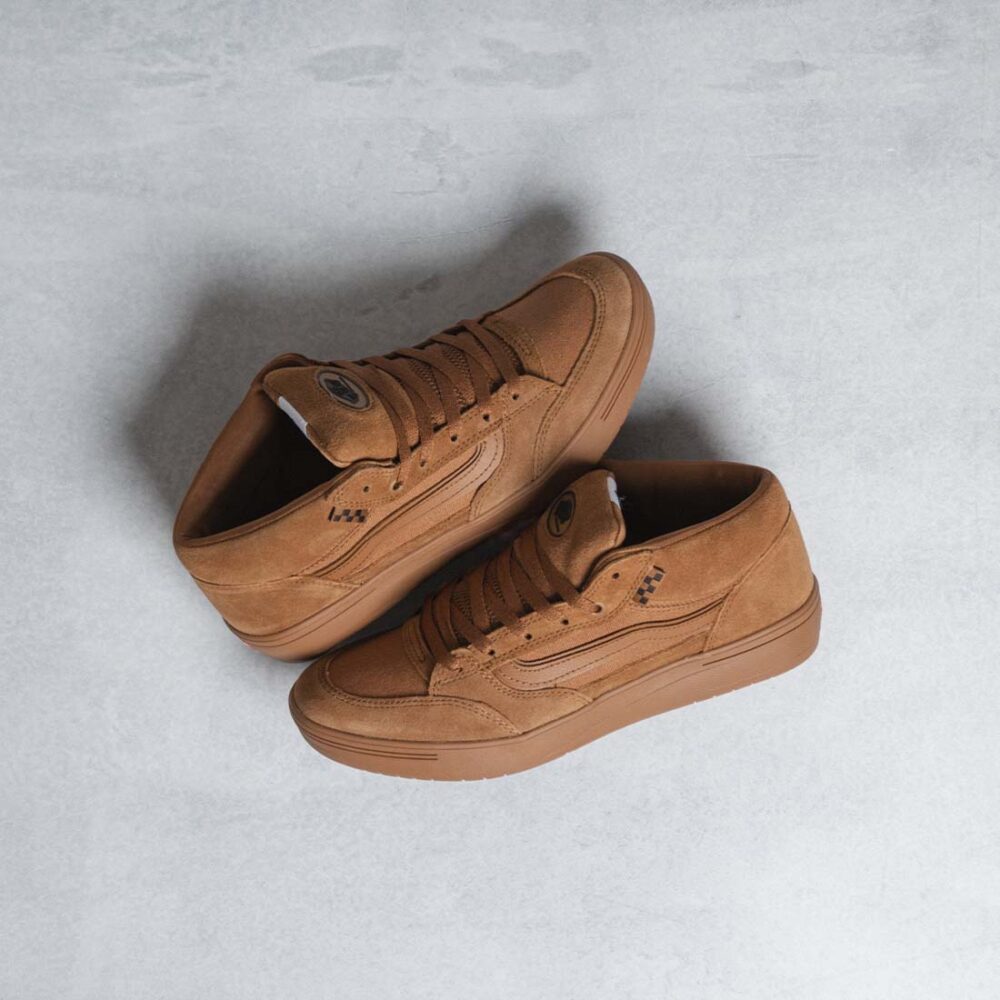 Vans Zahba Mid Skate Shoes - Brown/Gum
