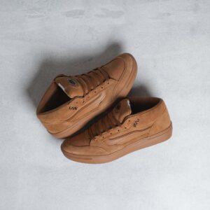 Vans Zahba Mid Skate Shoes - Brown/Gum