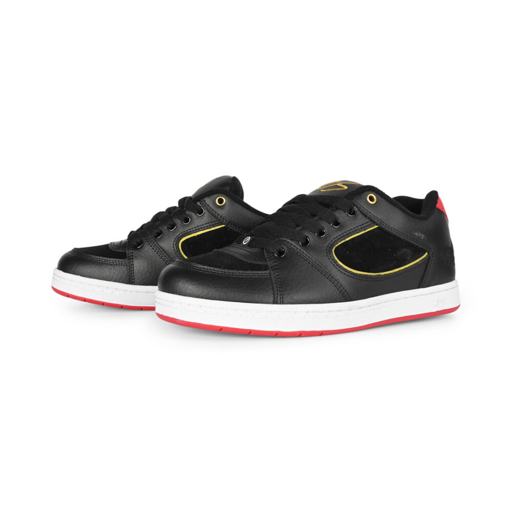 eS Accel OG Skate Shoes - Black/Gold/White