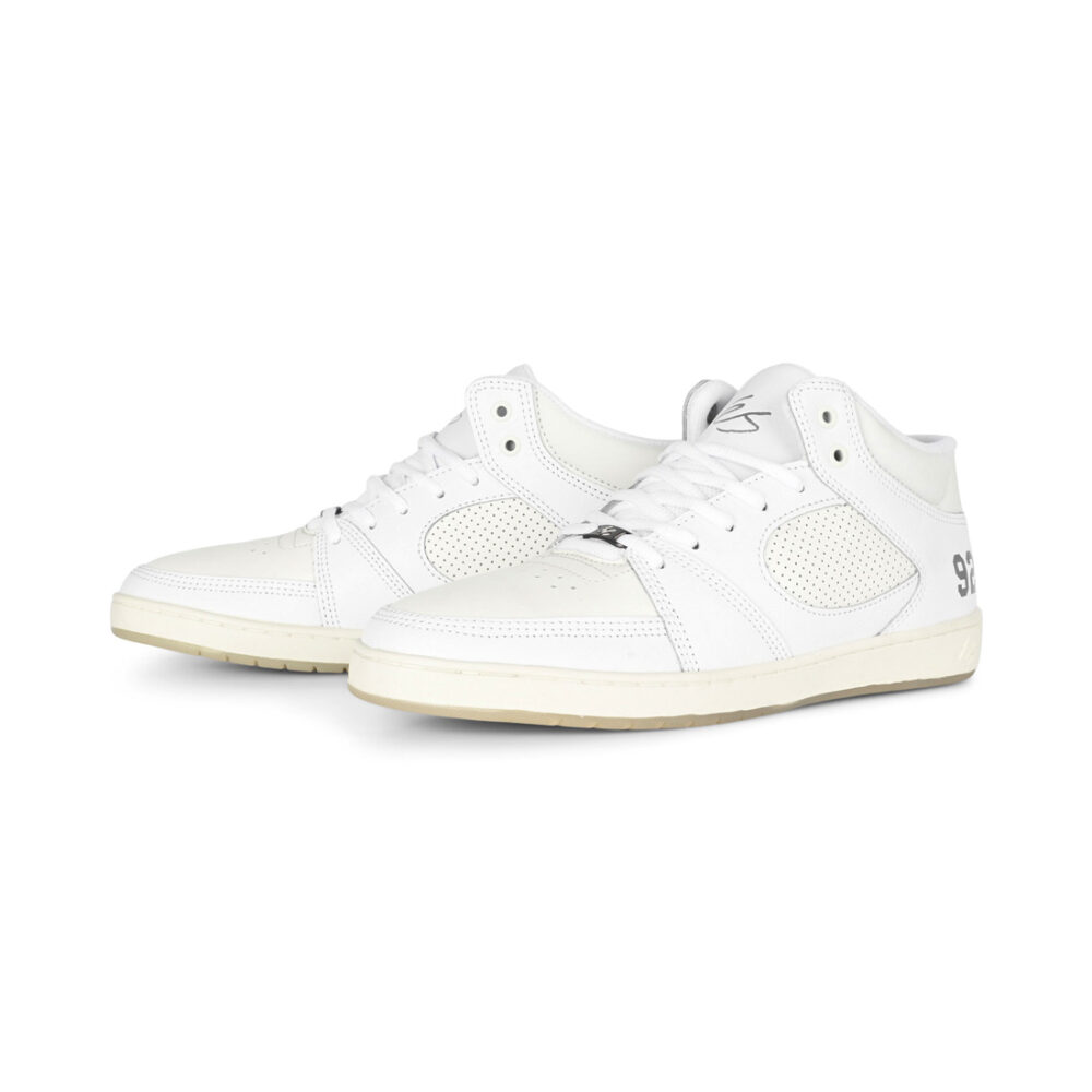 eS Accel Slim Mid Skate Shoes - White/Light Grey