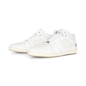 eS Accel Slim Mid Skate Shoes - White/Light Grey