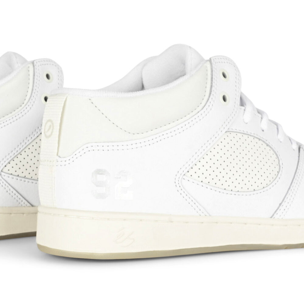 eS Accel Slim Mid Skate Shoes - White/Light Grey