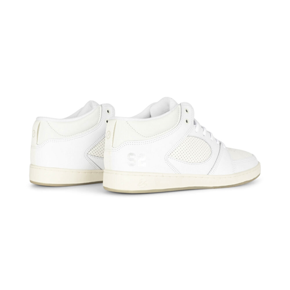 eS Accel Slim Mid Skate Shoes - White/Light Grey