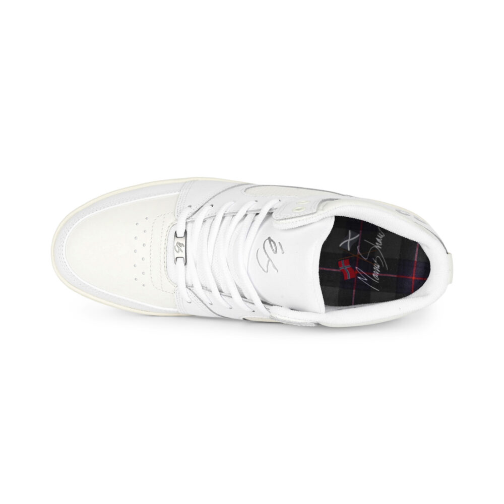 eS Accel Slim Mid Skate Shoes - White/Light Grey