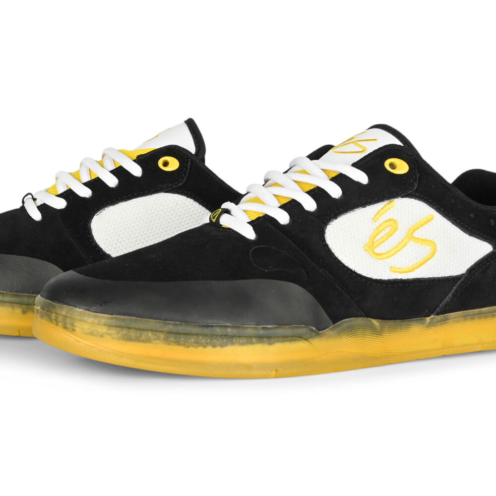 eS x Chomp On Kicks Swift 1.5 Skate Shoes - Black/White/Yellow
