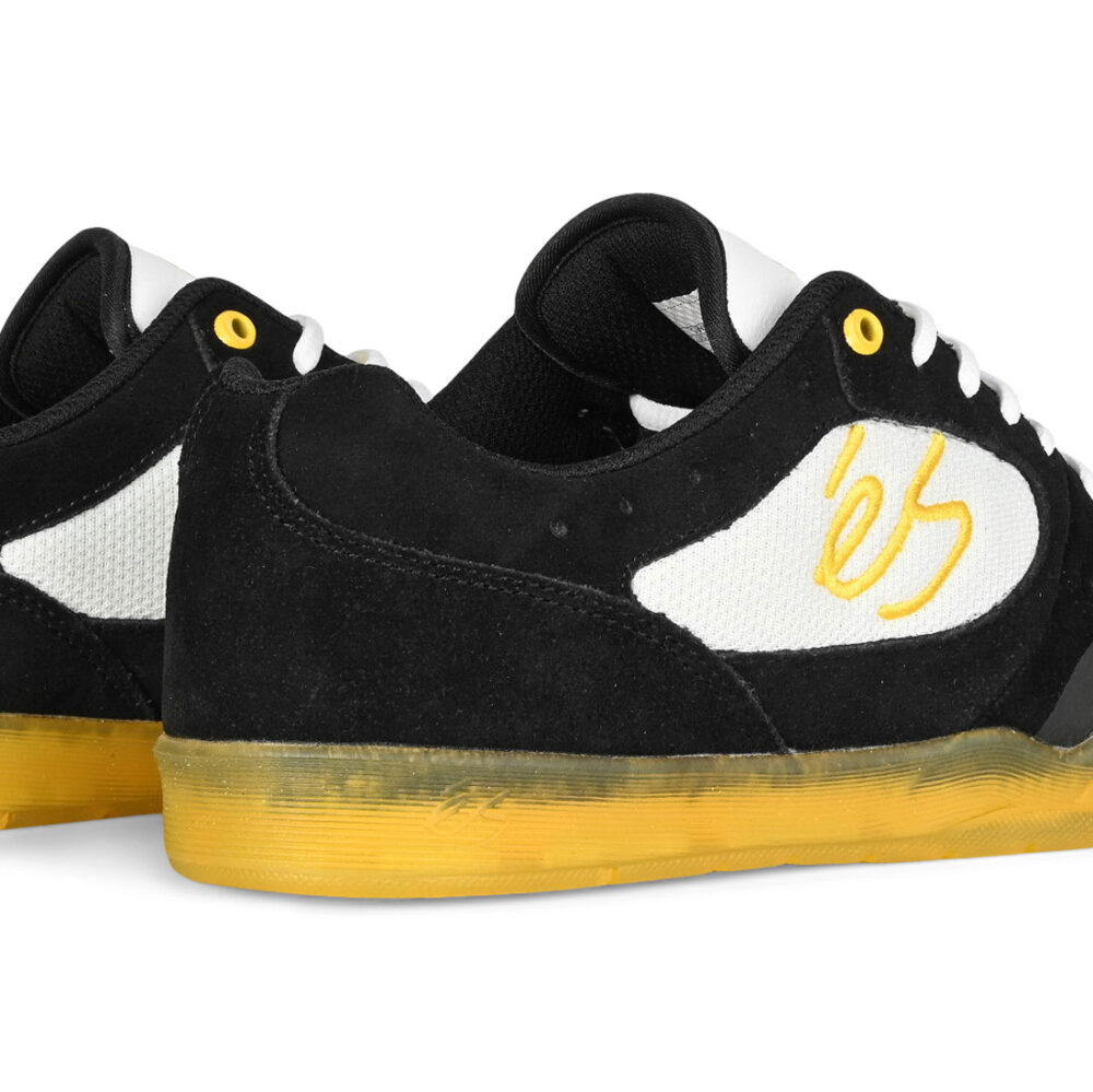 eS x Chomp On Kicks Swift 1.5 Skate Shoes - Black/White/Yellow