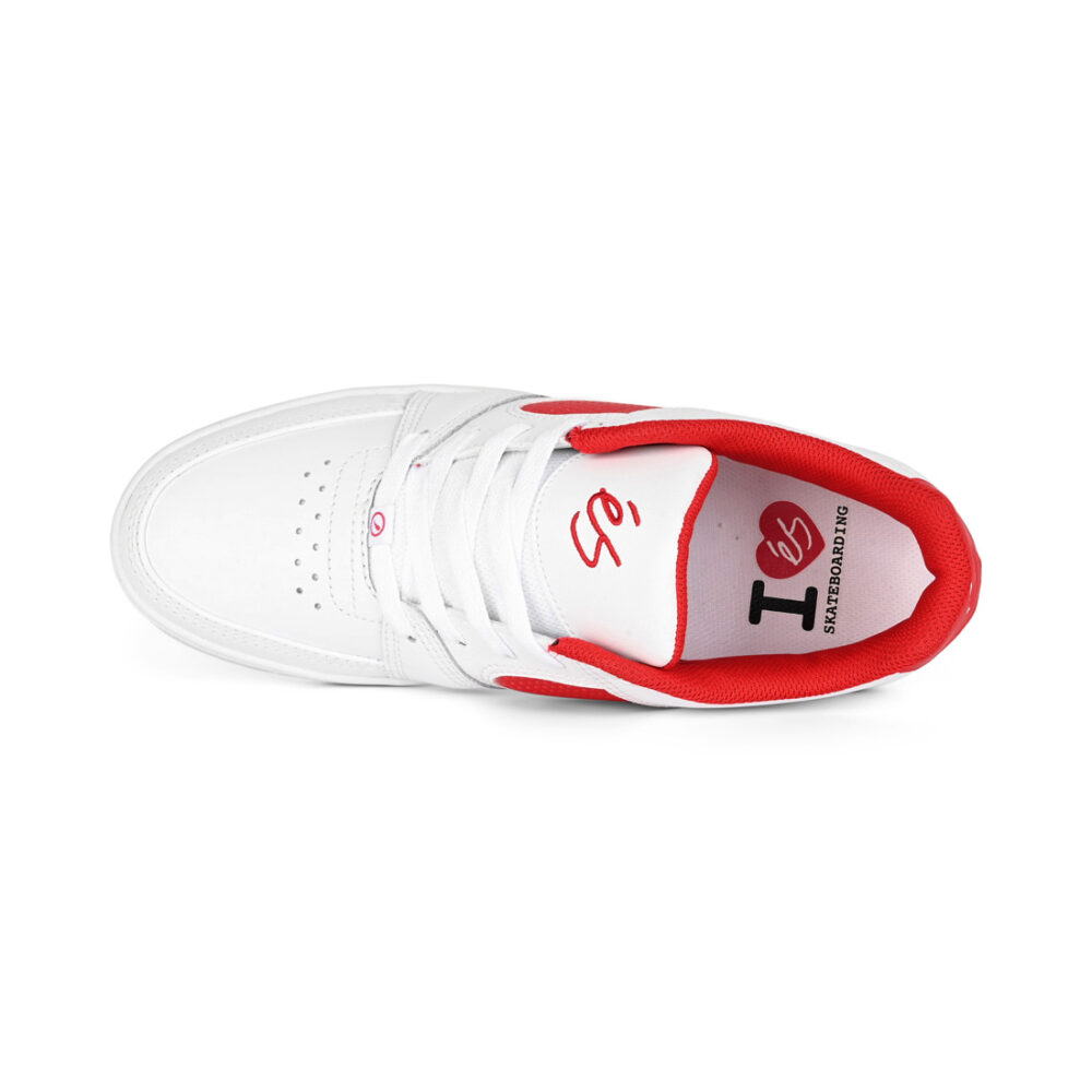 eS x Go Skate Day Accel Slim Skate Shoes - White/Red