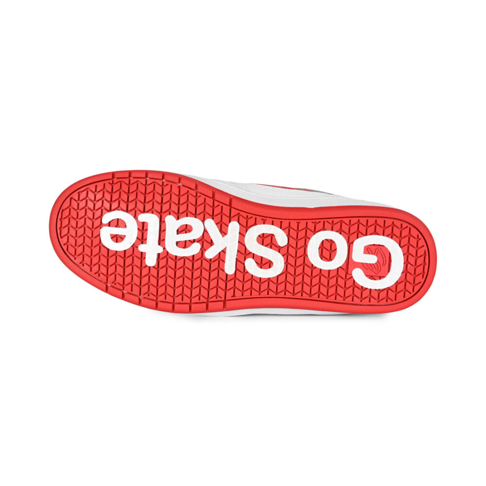 eS x Go Skate Day Accel Slim Skate Shoes - White/Red
