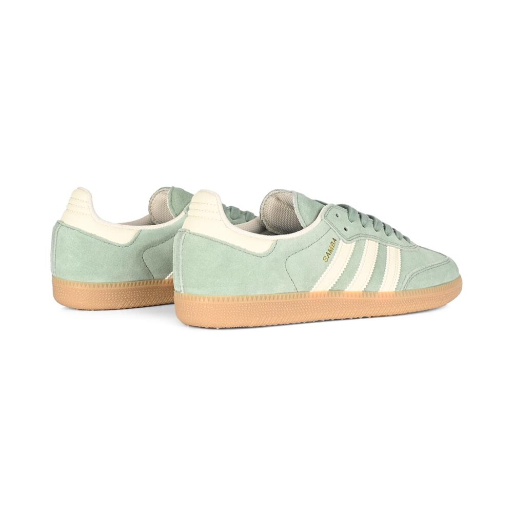 Adidas Samba ADV Skate Shoes - Silver Green/Wonder White/Gold Metallic