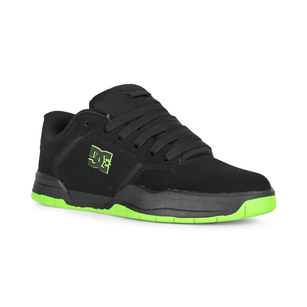 DC Central Skate Shoes - Black/Lime Green